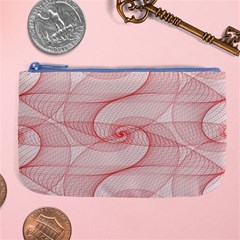 Red Pattern Abstract Background Large Coin Purse