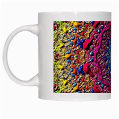 Background Fractals Surreal Design White Mugs