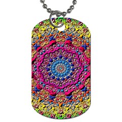 Background Fractals Surreal Design Dog Tag (two Sides) by Sapixe