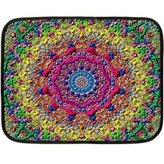 Background Fractals Surreal Design Double Sided Fleece Blanket (mini)  by Sapixe