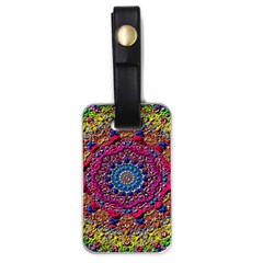 Background Fractals Surreal Design Luggage Tags (one Side)  by Sapixe