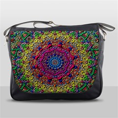 Background Fractals Surreal Design Messenger Bags by Sapixe