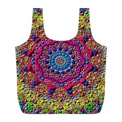 Background Fractals Surreal Design Full Print Recycle Bags (l)  by Sapixe