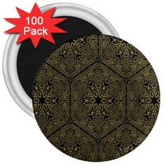 Texture Background Mandala 3  Magnets (100 Pack) by Sapixe