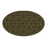 Texture Background Mandala Oval Magnet Front