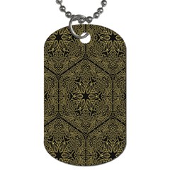 Texture Background Mandala Dog Tag (one Side) by Sapixe