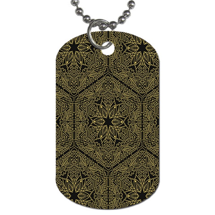 Texture Background Mandala Dog Tag (One Side)