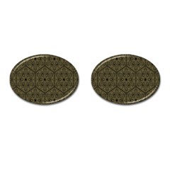 Texture Background Mandala Cufflinks (oval) by Sapixe