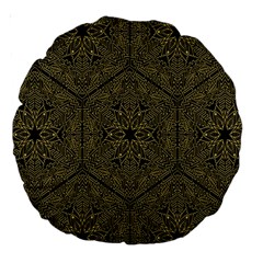 Texture Background Mandala Large 18  Premium Round Cushions by Sapixe