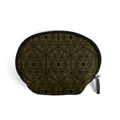 Texture Background Mandala Accessory Pouches (small)  by Sapixe