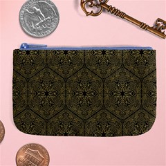 Texture Background Mandala Large Coin Purse by Sapixe