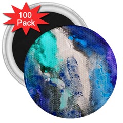 Blue Sensations 3  Magnets (100 Pack) by Art2City