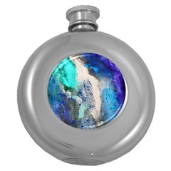 Blue Sensations Round Hip Flask (5 Oz) by Art2City