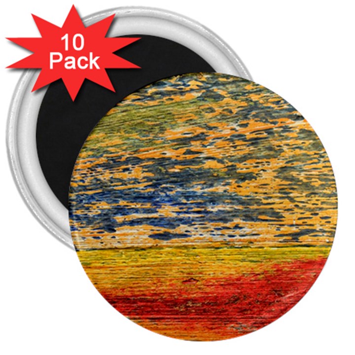 The Framework Drawing Color Texture 3  Magnets (10 pack) 