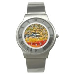 The Framework Drawing Color Texture Stainless Steel Watch Front