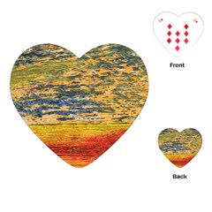 The Framework Drawing Color Texture Playing Cards (heart)  by Sapixe