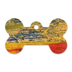 The Framework Drawing Color Texture Dog Tag Bone (one Side) by Sapixe