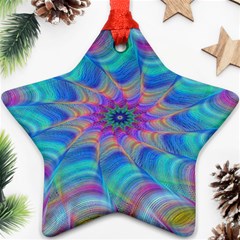 Fractal Curve Decor Twist Twirl Ornament (star) by Sapixe