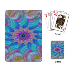 Fractal Curve Decor Twist Twirl Playing Card by Sapixe