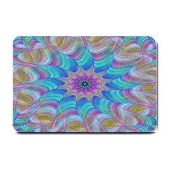 Fractal Curve Decor Twist Twirl Small Doormat  by Sapixe