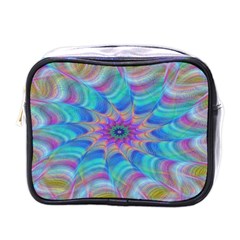 Fractal Curve Decor Twist Twirl Mini Toiletries Bags by Sapixe