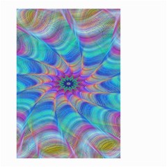 Fractal Curve Decor Twist Twirl Small Garden Flag (two Sides) by Sapixe