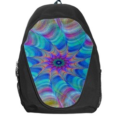 Fractal Curve Decor Twist Twirl Backpack Bag by Sapixe