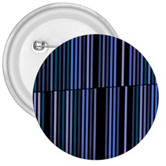 Shades Of Blue Stripes Striped Pattern 3  Buttons by yoursparklingshop