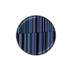 Shades Of Blue Stripes Striped Pattern Hat Clip Ball Marker (4 Pack)