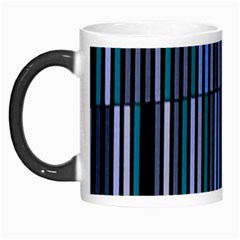 Shades Of Blue Stripes Striped Pattern Morph Mugs by yoursparklingshop