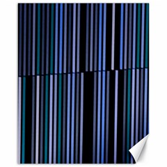 Shades Of Blue Stripes Striped Pattern Canvas 16  X 20   by yoursparklingshop