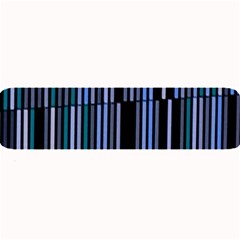 Shades Of Blue Stripes Striped Pattern Large Bar Mats by yoursparklingshop