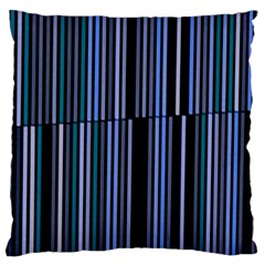 Shades Of Blue Stripes Striped Pattern Standard Flano Cushion Case (one Side) by yoursparklingshop