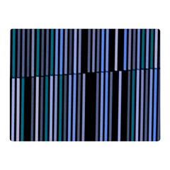 Shades Of Blue Stripes Striped Pattern Double Sided Flano Blanket (mini)  by yoursparklingshop