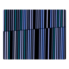 Shades Of Blue Stripes Striped Pattern Double Sided Flano Blanket (large)  by yoursparklingshop