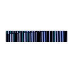 Shades Of Blue Stripes Striped Pattern Flano Scarf (mini) by yoursparklingshop