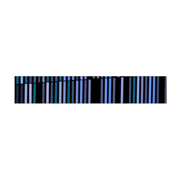 Shades of Blue Stripes Striped Pattern Flano Scarf (Mini)