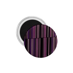 Shades Of Pink And Black Striped Pattern 1 75  Magnets by yoursparklingshop