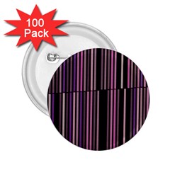 Shades Of Pink And Black Striped Pattern 2 25  Buttons (100 Pack)  by yoursparklingshop