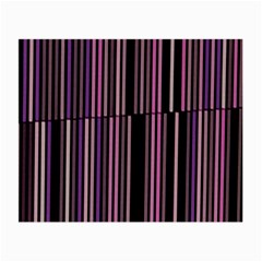 Shades Of Pink And Black Striped Pattern Small Glasses Cloth (2-side) by yoursparklingshop