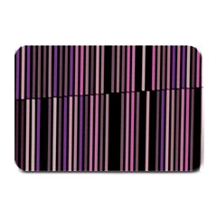 Shades Of Pink And Black Striped Pattern Plate Mats by yoursparklingshop