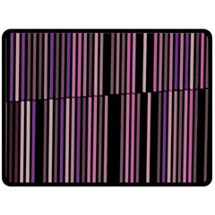 Shades Of Pink And Black Striped Pattern Fleece Blanket (large)  by yoursparklingshop