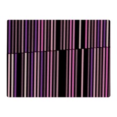 Shades Of Pink And Black Striped Pattern Double Sided Flano Blanket (mini)  by yoursparklingshop