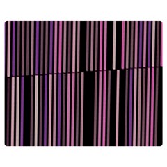 Shades Of Pink And Black Striped Pattern Double Sided Flano Blanket (medium)  by yoursparklingshop