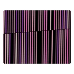 Shades Of Pink And Black Striped Pattern Double Sided Flano Blanket (large)  by yoursparklingshop