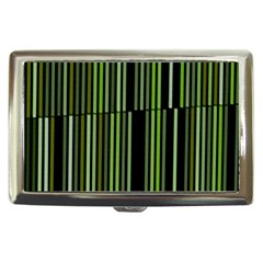 Shades Of Green Stripes Striped Pattern Cigarette Money Cases by yoursparklingshop