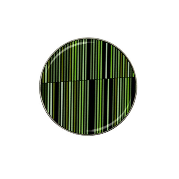 Shades of Green Stripes Striped Pattern Hat Clip Ball Marker