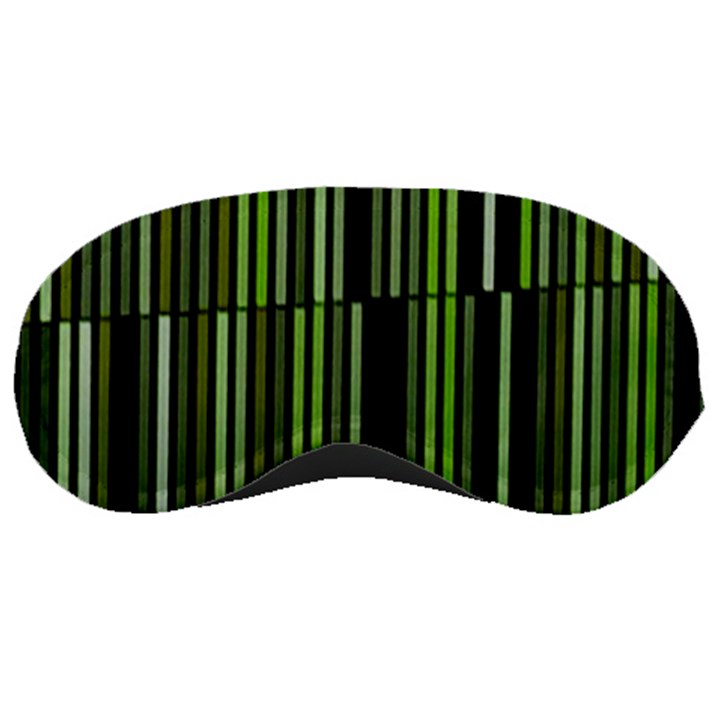 Shades of Green Stripes Striped Pattern Sleeping Masks