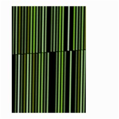 Shades Of Green Stripes Striped Pattern Small Garden Flag (two Sides) by yoursparklingshop