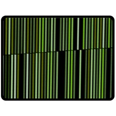 Shades Of Green Stripes Striped Pattern Double Sided Fleece Blanket (large)  by yoursparklingshop